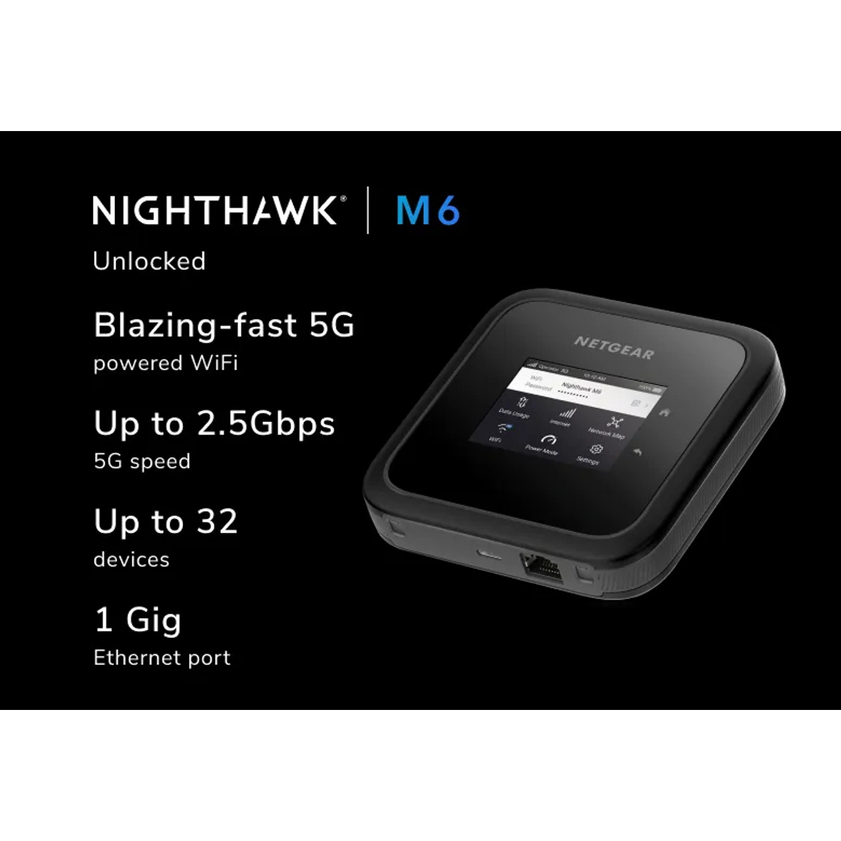 Nighthawk Mobile Hotspot 5G Router M6
