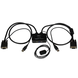 2 Port USB VGA Cable KVM Switch