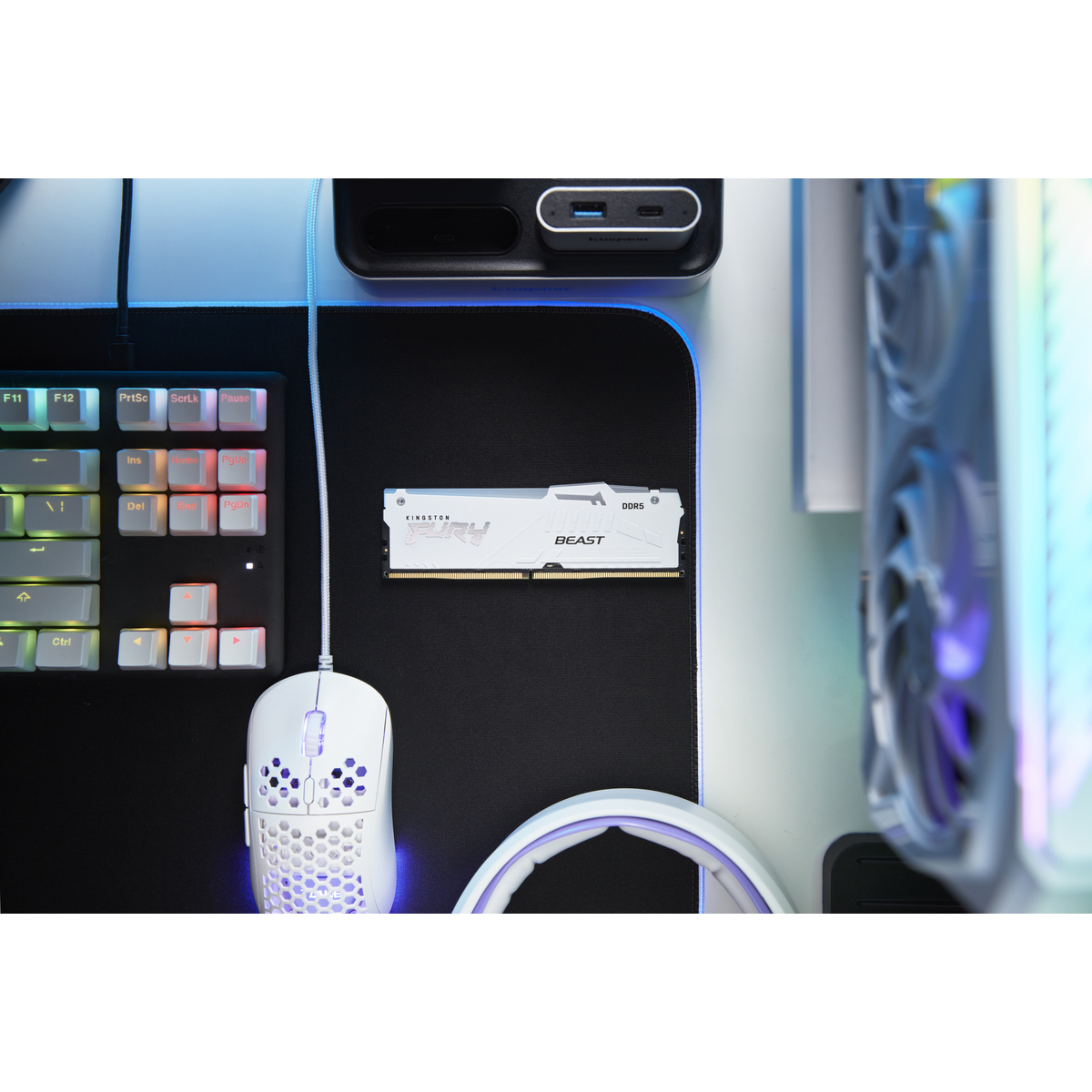 D5 D 6000 32GB Kit Fury Beast WHT RGB