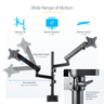 Desk Mount Dual Monitor Arm - 32in VESA
