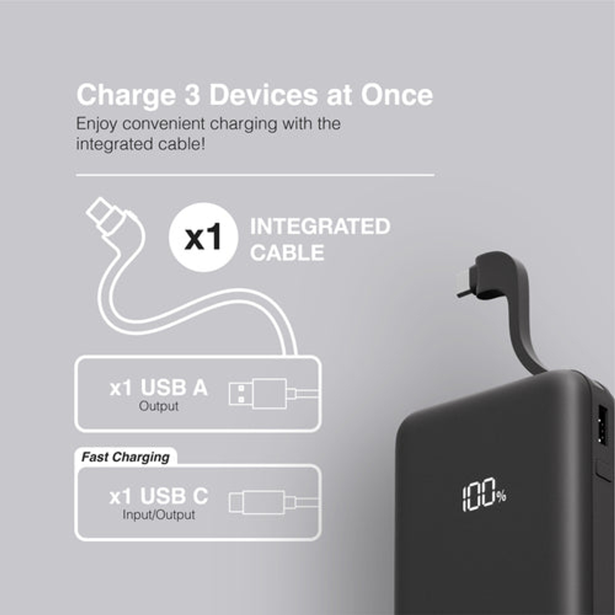 Juice Powerbank MAX ECO Integrated Black