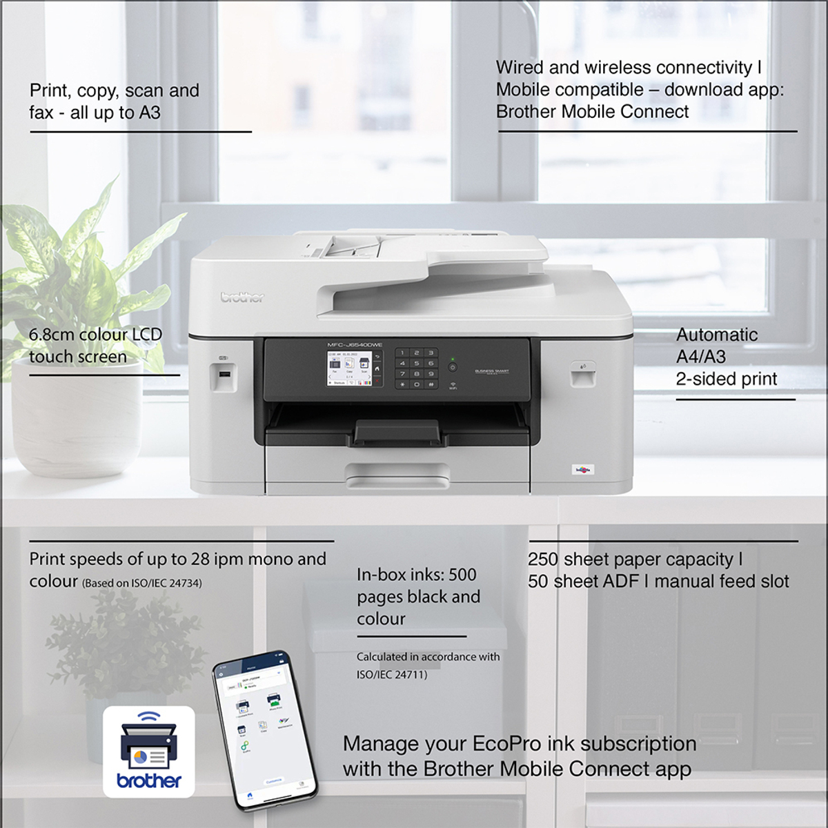 MFC-J6540DWE A3 Colour Inkjet MFP