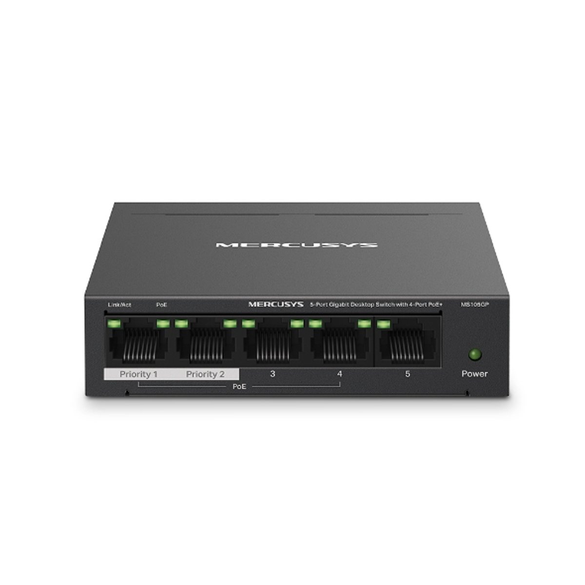 5-Port Gigabit Switch With 4-Port PoE+