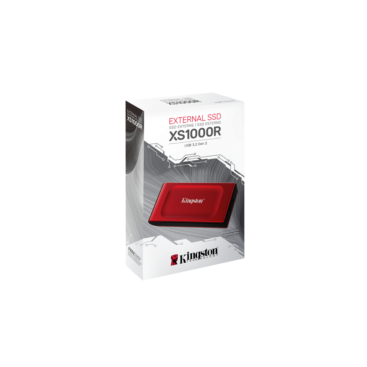 SSD EXT 2TB XS1000 Red USB 3.2 Gen 2