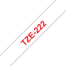 TZE222 9mm Red On White Label Tape