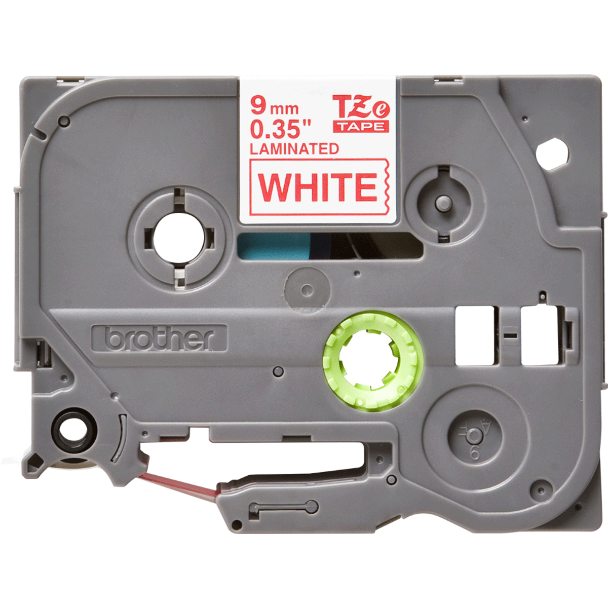 TZE222 9mm Red On White Label Tape