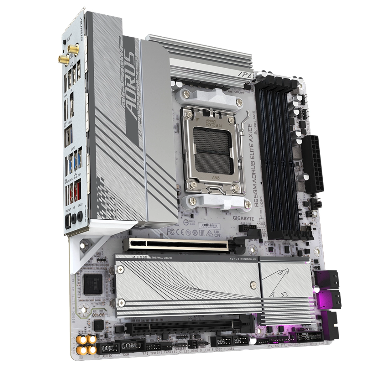 MB AMD B650M AORUS ELITE AX ICE D5 MATX