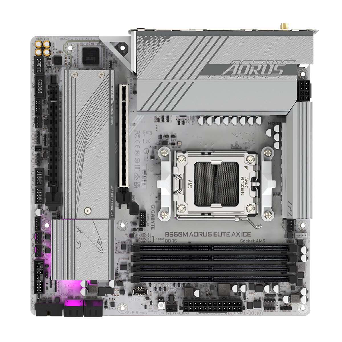 MB AMD B650M AORUS ELITE AX ICE D5 MATX