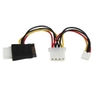 LP4-SATA Power Cable Adpt w/Floppy Power