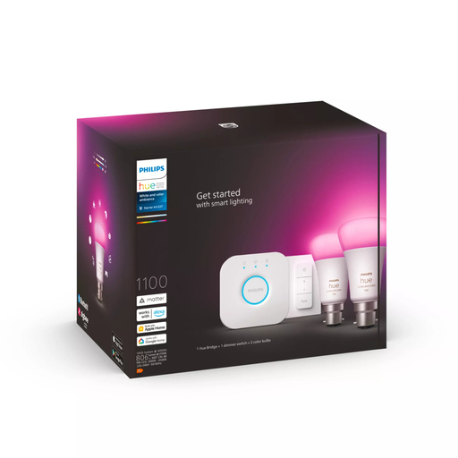HueWCA 10.5W A60 B22 2set sw EU