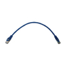 Cat6a 10G Snagless Shielded Blue 1 ft