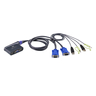 2xUSB KVM Switch Cbl Integrated +Speaker