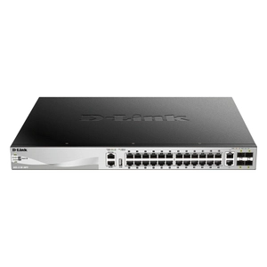 D-Link, 24 x Gb PoE ports L3  Gigabit Switch