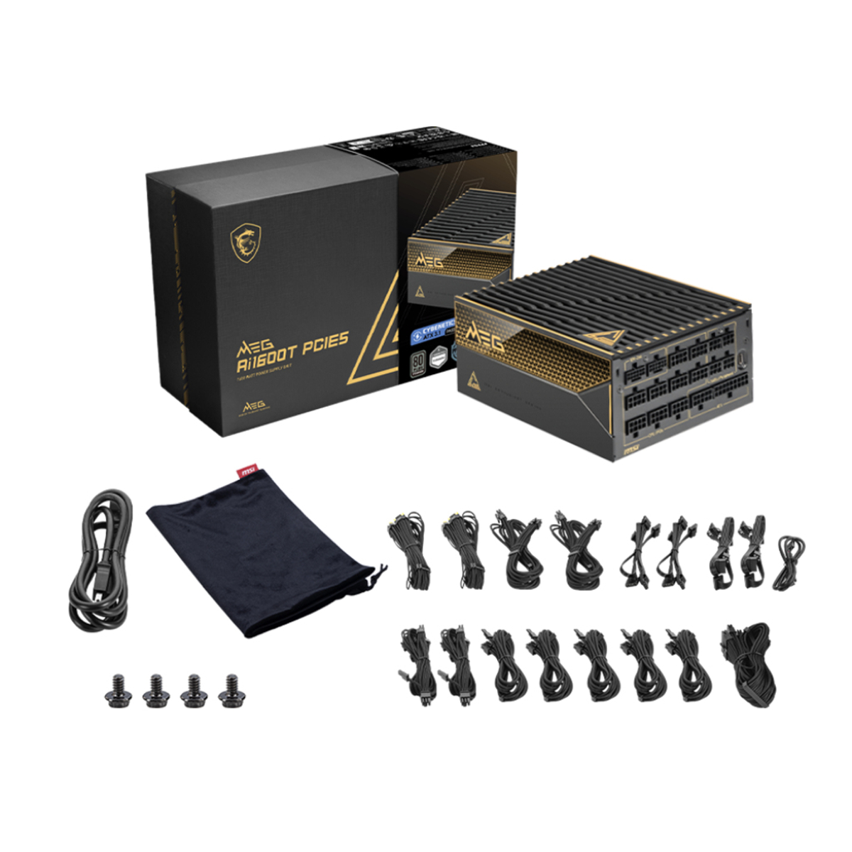 PSU MEG Ai1600T PCIE5 ATX MOD Titanium
