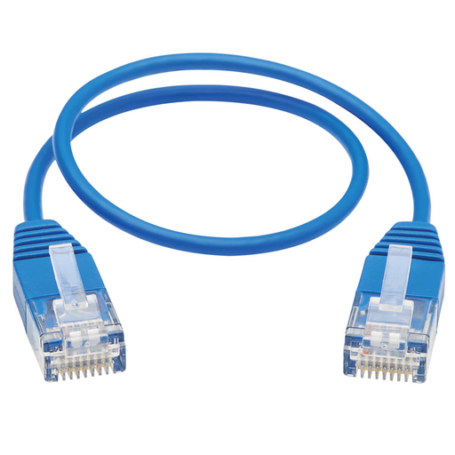 Cat6 Mld Ultra-Slim UTP RJ45 Blue 0.31M