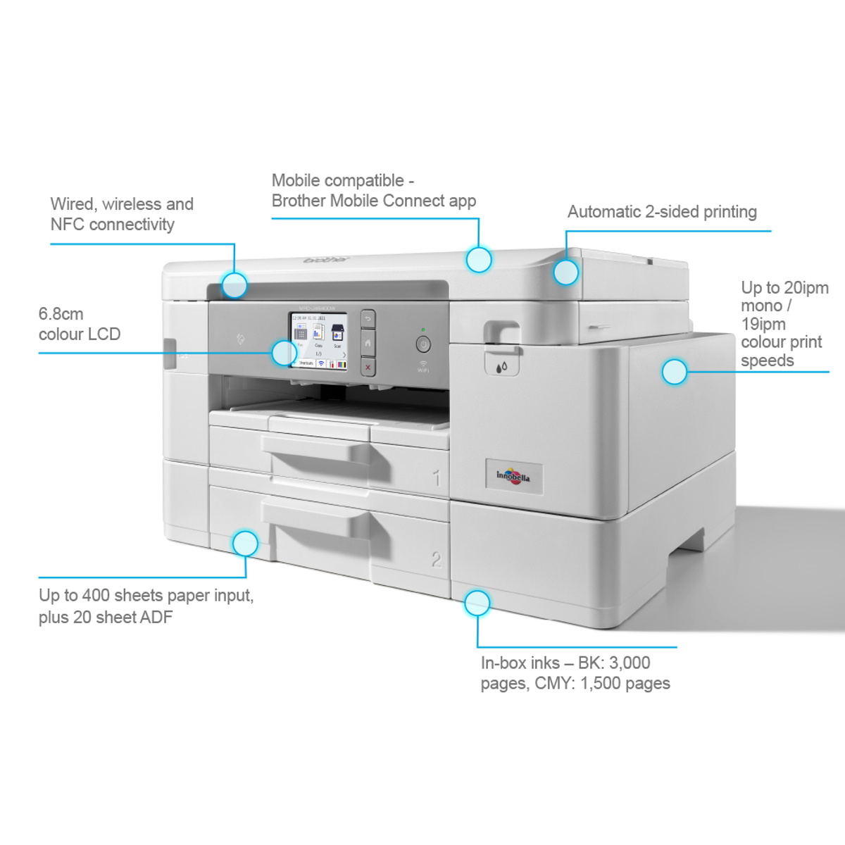 MFC-J4540DW A4 Colour Inkjet MFP