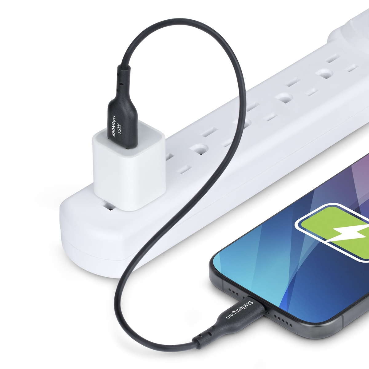 1ft USB-A to USB-C Charging Cable
