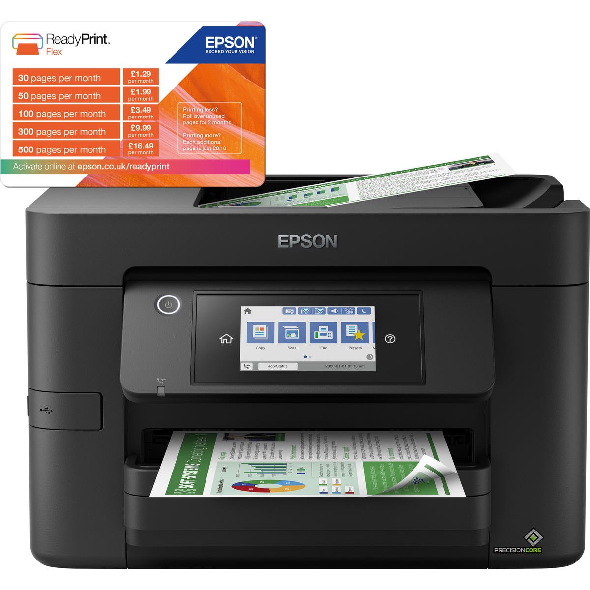 WorkForce Pro WF-4820DWF A4 Colour MFP