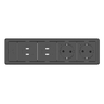 BLACK IN-TABLE TABLETOP CONNECTIVITY