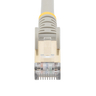 1m Gray Cat6a Ethernet Cable - STP