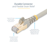 1m Gray Cat6a Ethernet Cable - STP