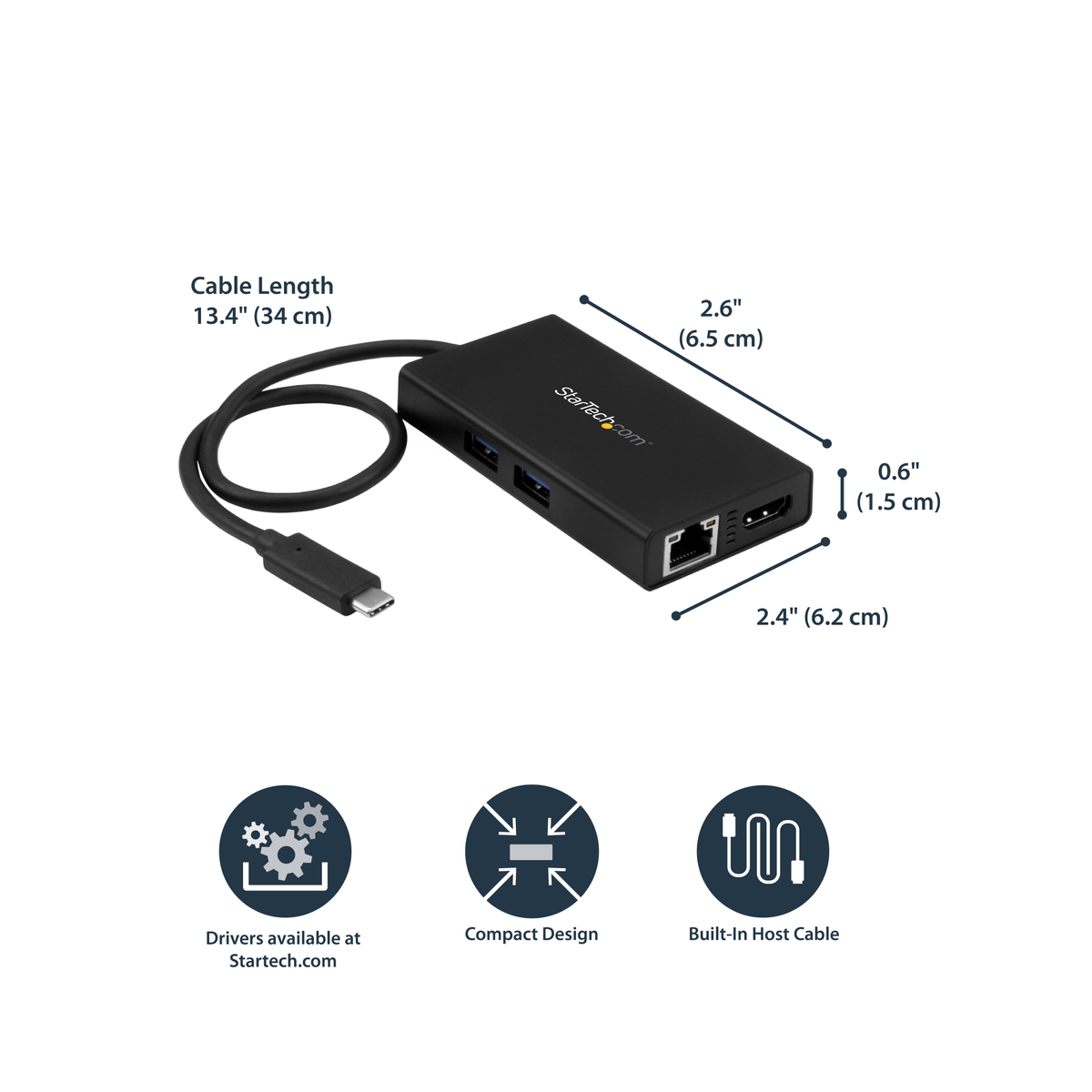 USB C Multifunction Adapter for Laptops