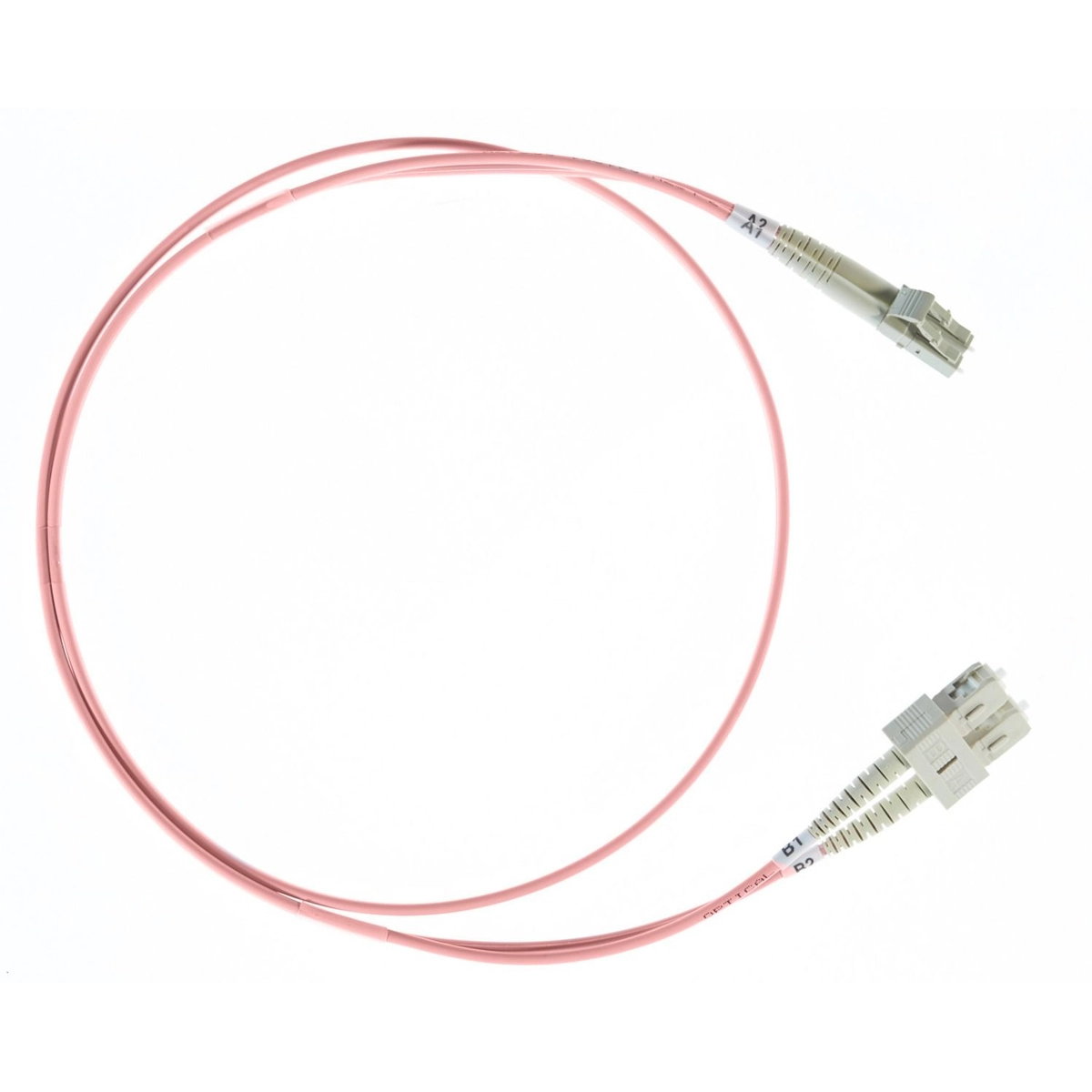 2m LC-SC OM1 Multimode Fibre Optic Duple