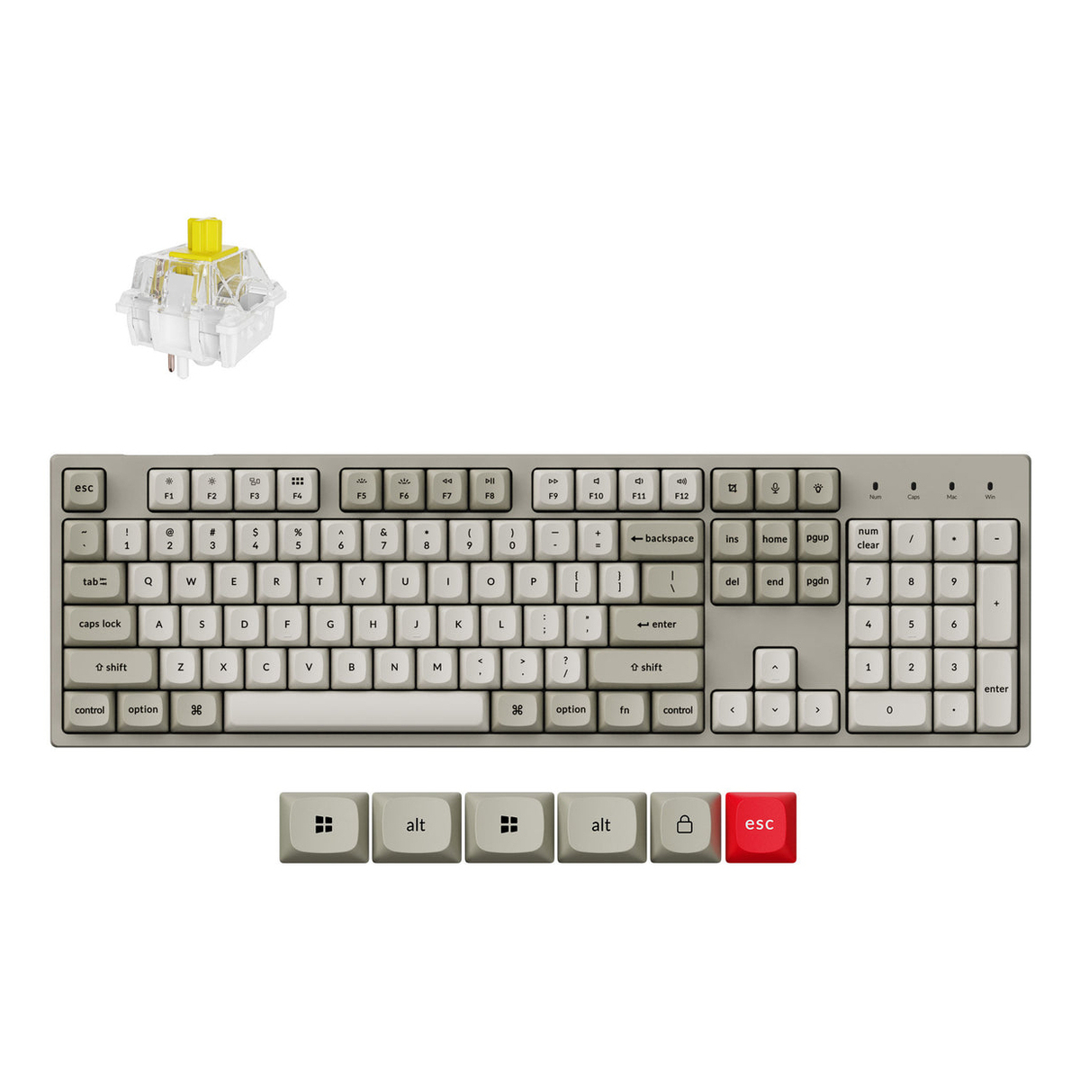 C2PX-M4-UK FULL SIZE Keyboard