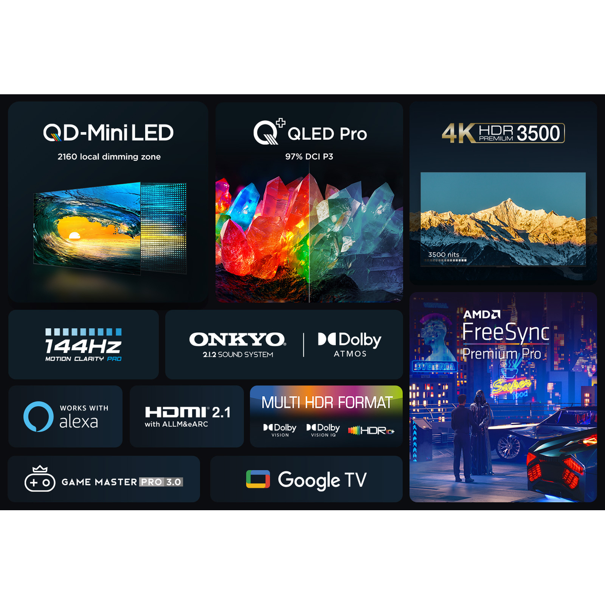 C855K 4K 144HZ QD-Mini LED TV