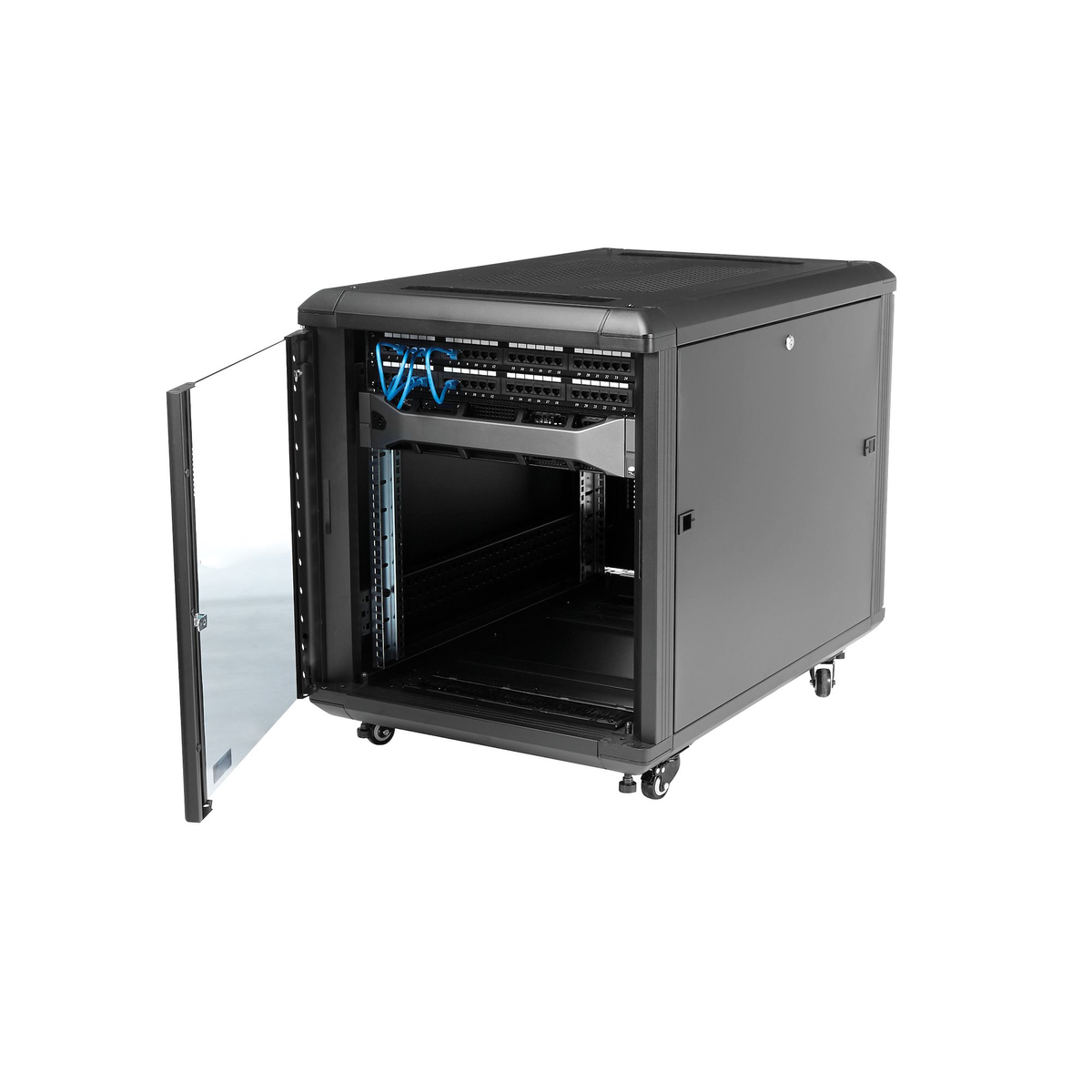 12U 36in Knock-Down Server Rack