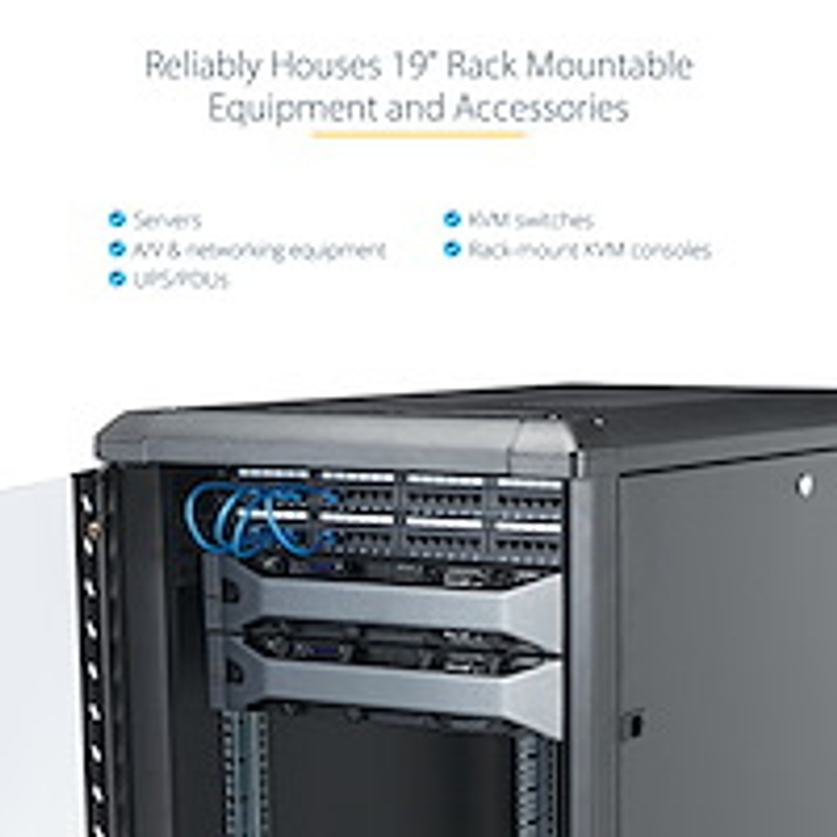 12U 36in Knock-Down Server Rack