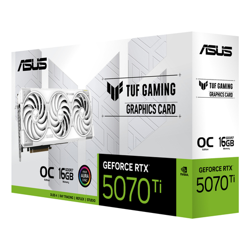 GPU NV 5070TI TUF GAMING OC 16G WHTE Fan