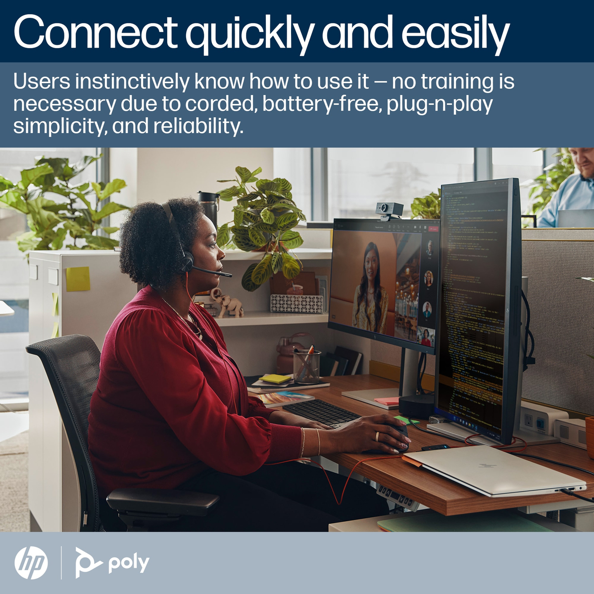 Poly BW 3310 Mono -M USB-C HS +USB-C/A