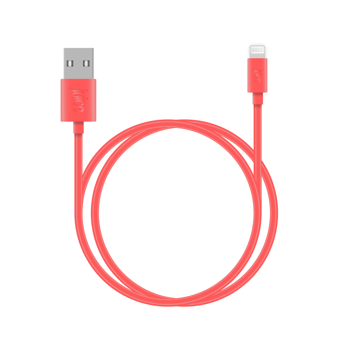 Lightning 1m Coral Cable