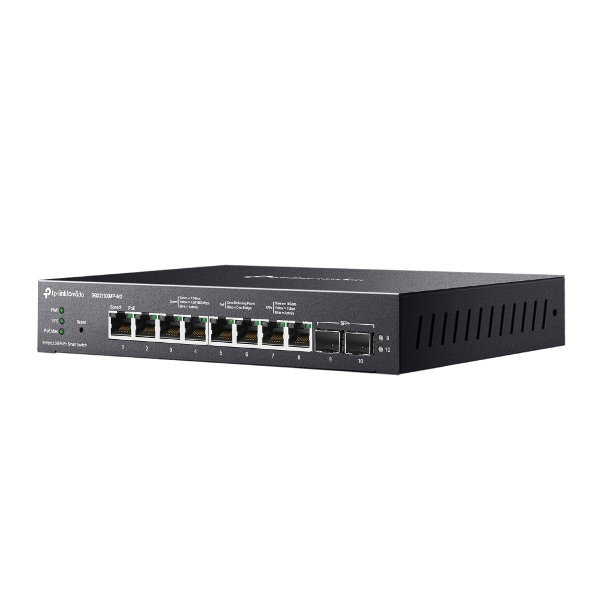 Omada 8-Port PoE+ 2x 1SFP+ Smart Switch