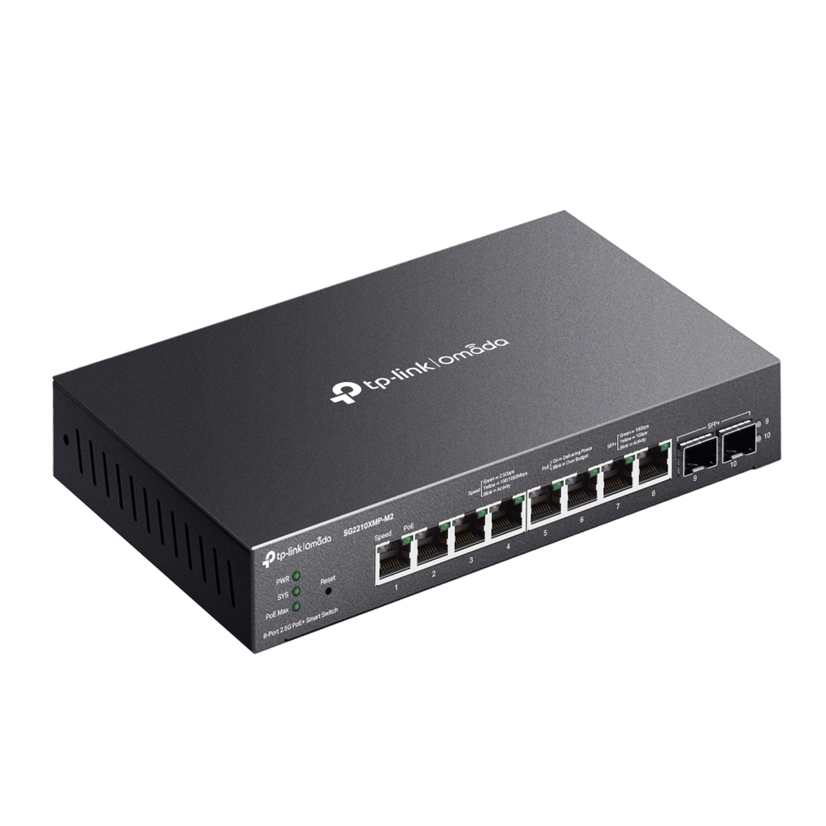 Omada 8-Port PoE+ 2x 1SFP+ Smart Switch