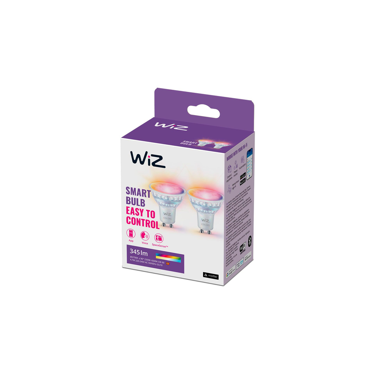 Wi-Fi BLE 50W GU10 GLASS 922-65 RGB2PF/6