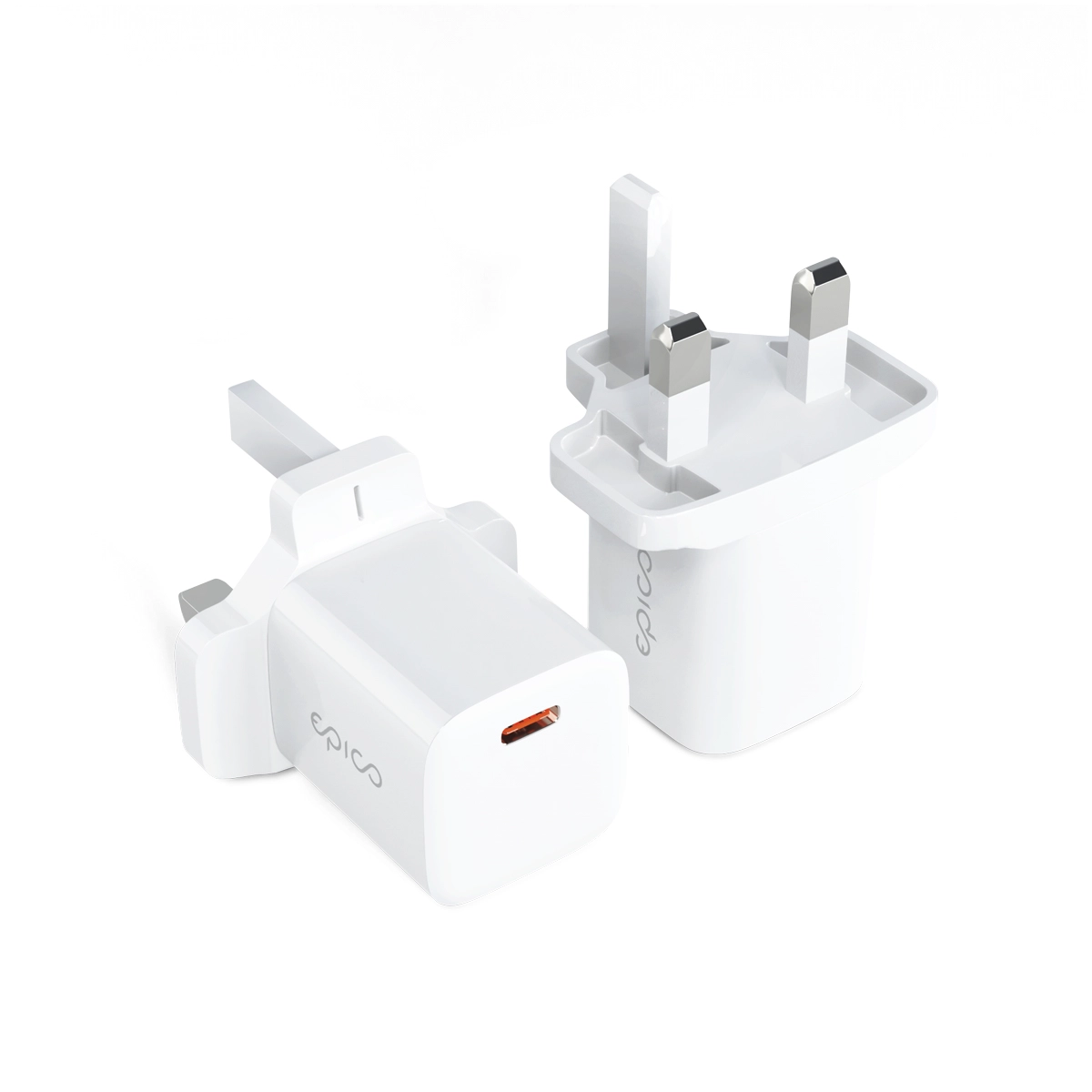 30w Gan Mini USB-C UK Plug - White