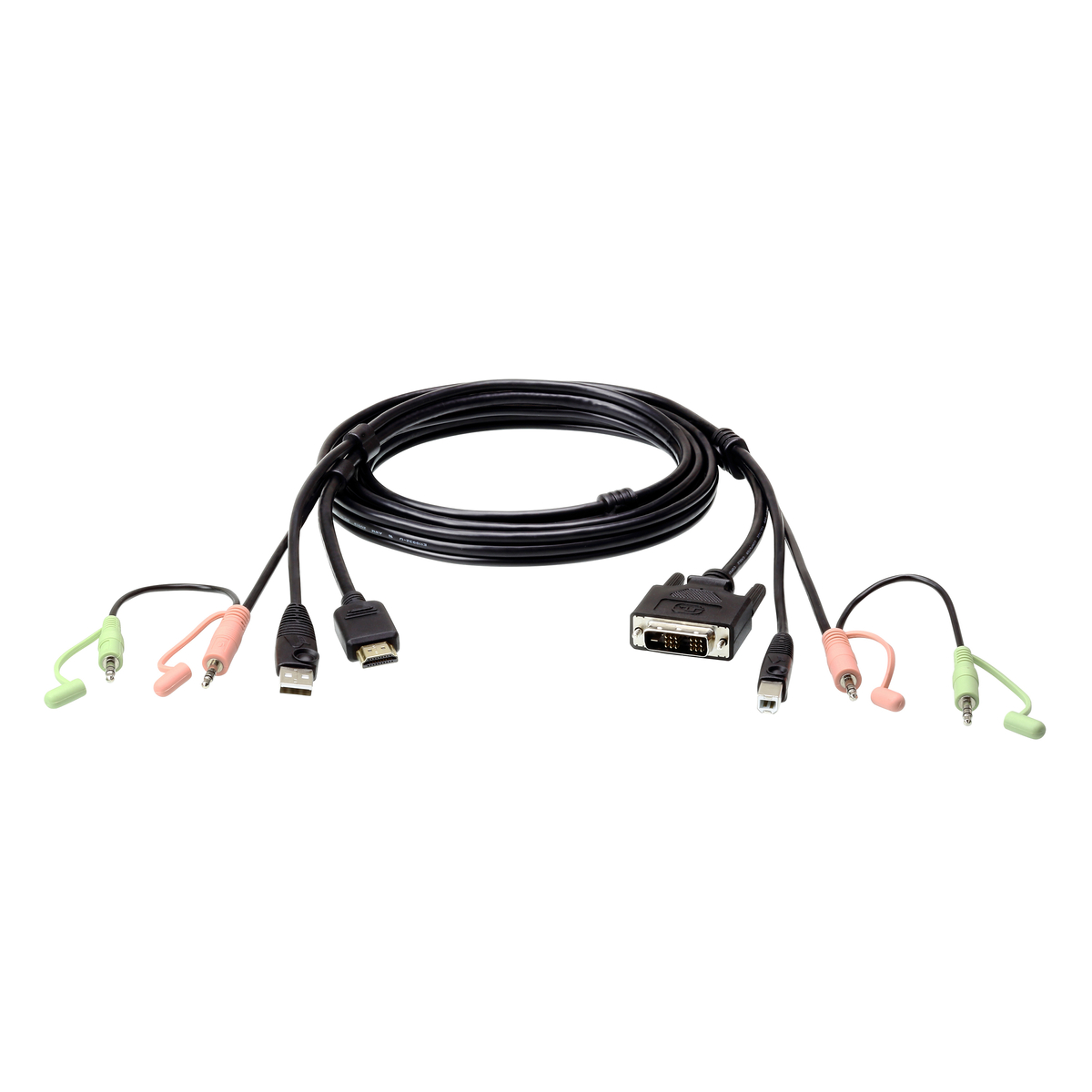 1.8M USB HDMI to DVI-D KVM Cable+Audio