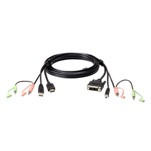 Aten, 1.8M USB HDMI to DVI-D KVM Cable+Audio