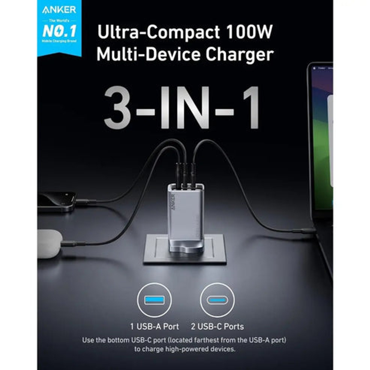 Anker Prime Charger (100W 3 Ports