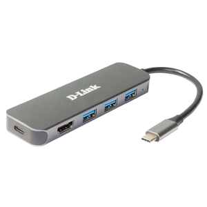 D-Link, 5-in-1 USBC Hub with HDMI/Power Delivery