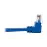 Cat6 Patch Cable Up/Dwn Angle Blue 0.31m