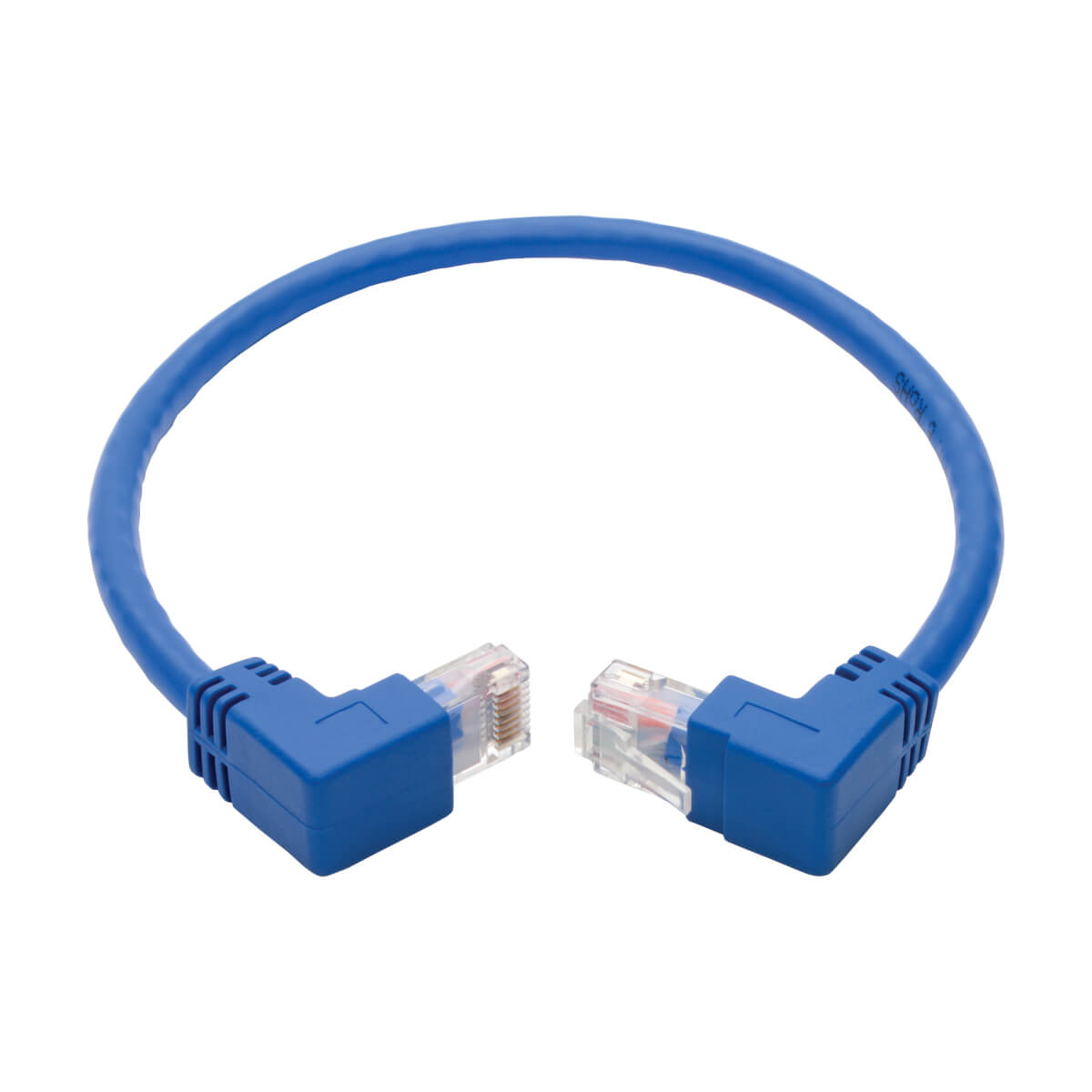 Cat6 Patch Cable Up/Dwn Angle Blue 0.31m