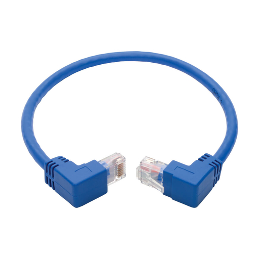 Cat6 Patch Cable Up/Dwn Angle Blue 0.31m