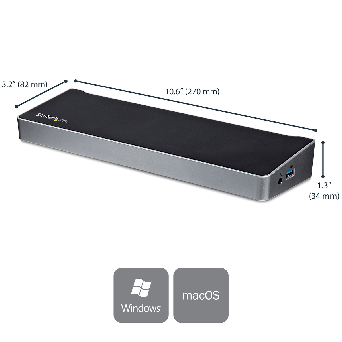 USB C Docking Station - Triple-4K - PD