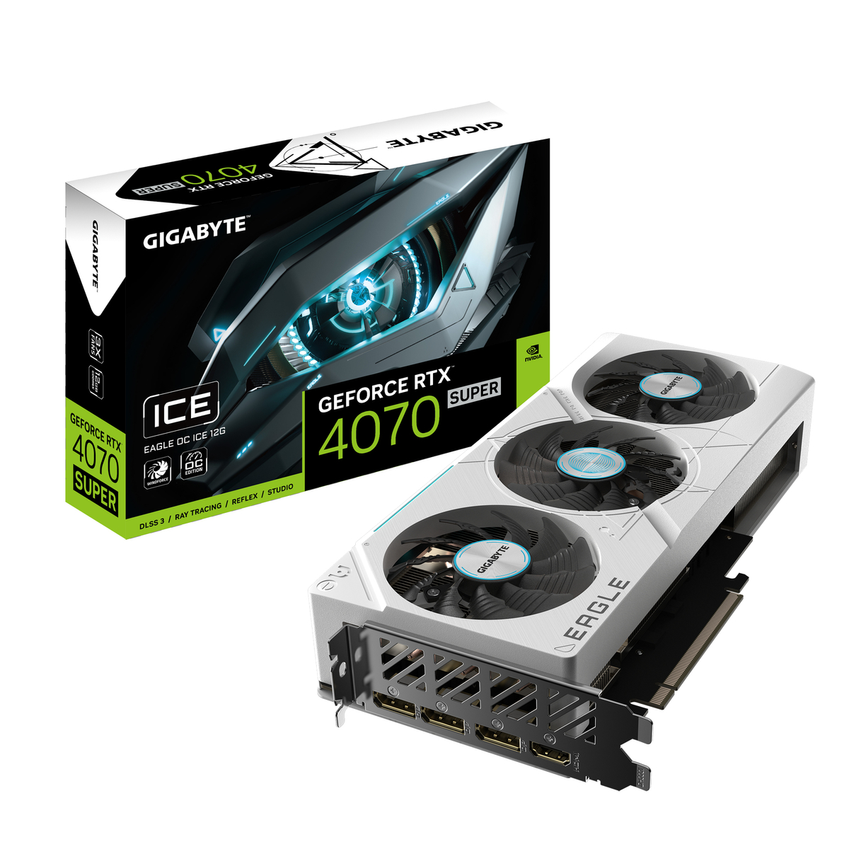 GPU NV 4070 SUPER EAGLE OC ICE 12G Fan