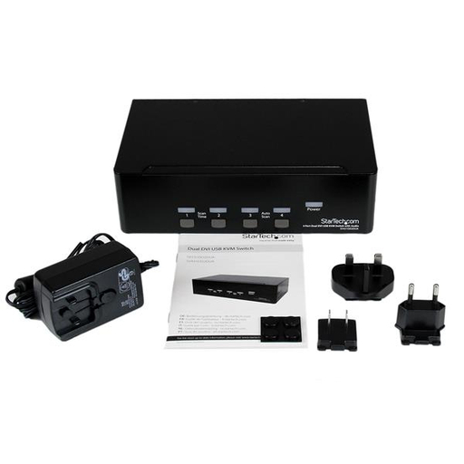 4 Port Dual DVI USB KVM Switch