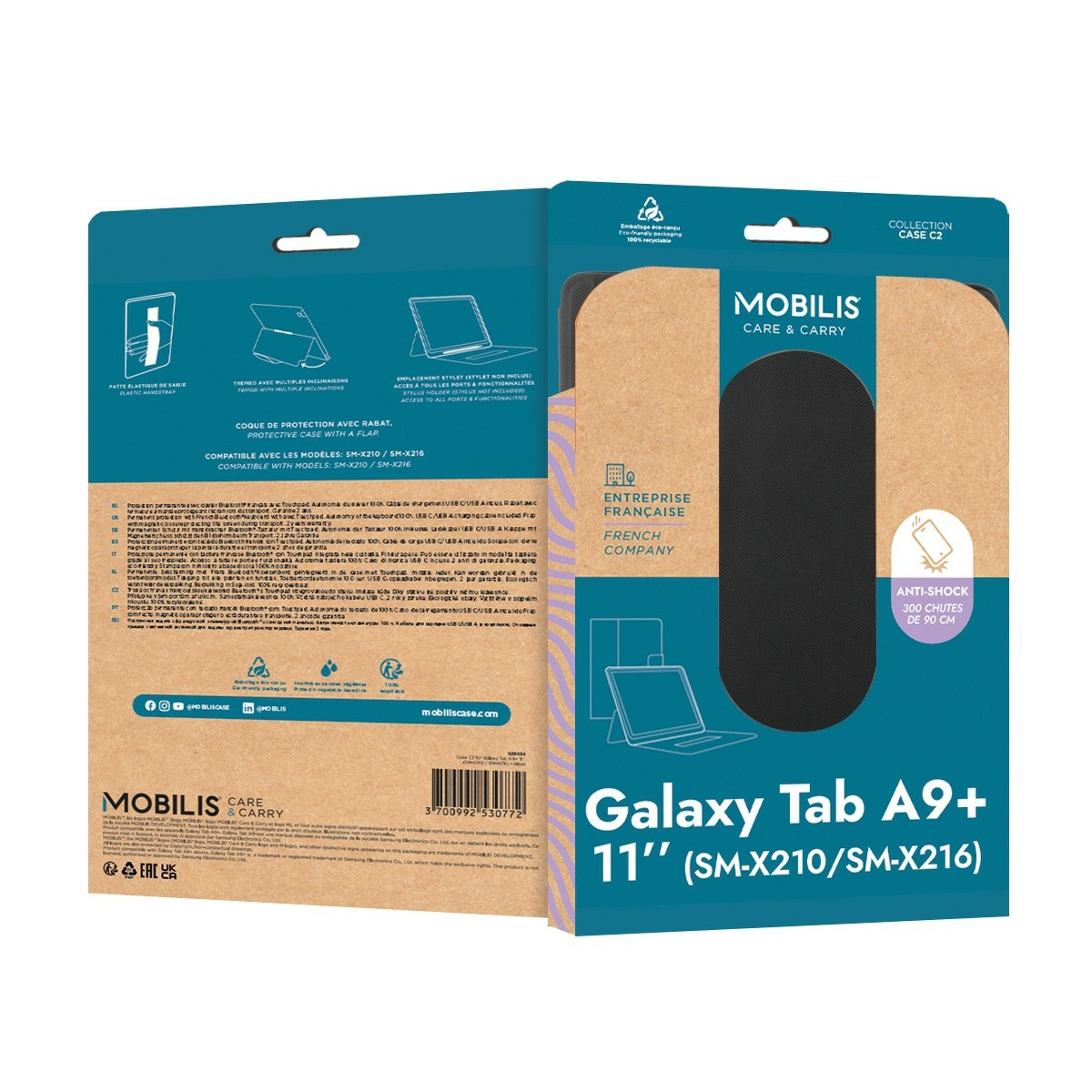 Case C2 For Galaxy Tab A9+ Black