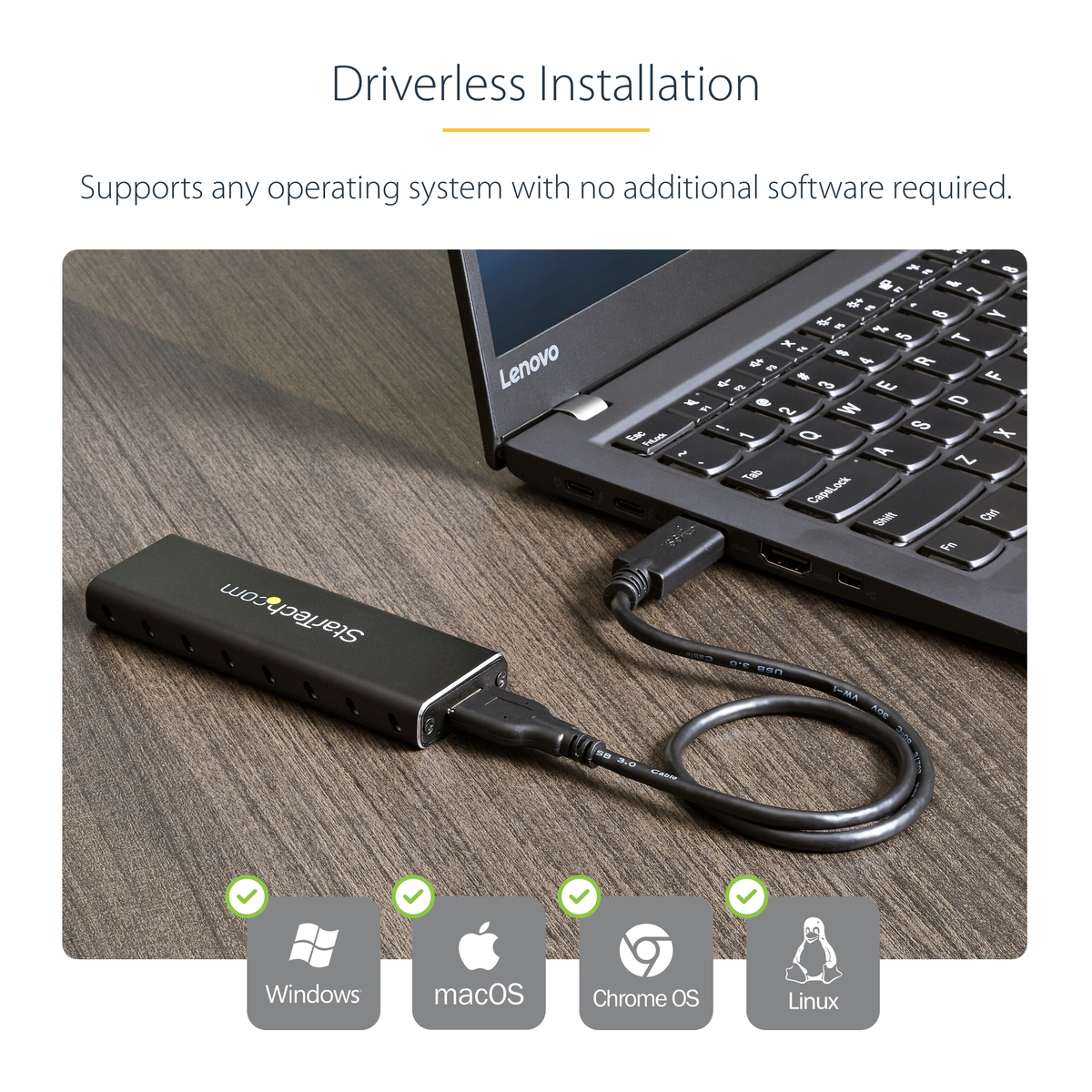 M.2 SATA external SSD enclosure